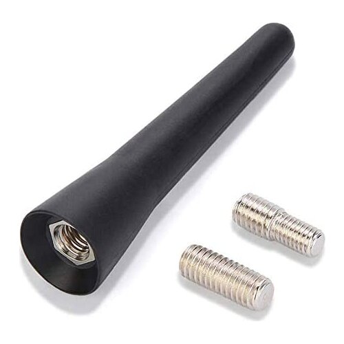 Doiplent universal car aerial 6.5 cm (2.5 inch) small short car aerial, mini car radio accessories FM/AM inputs M5 M6 black