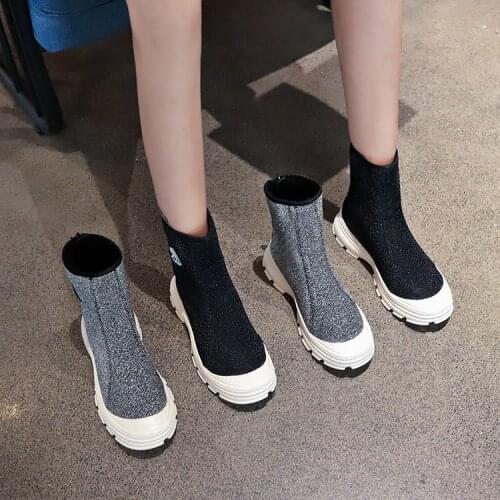 Front zipper spring and autumn Martin ladys boots 2019 spring boots