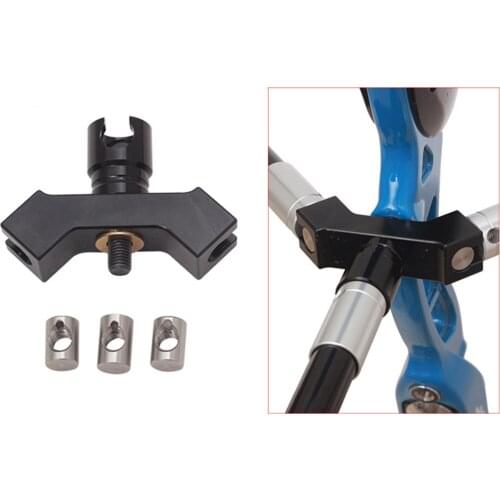 1Set Adjustable Aluminium Alloy Quick Disconnect Durable Practical Rod Stabilizer Mount Single Side Compound Bow Archery V Bar