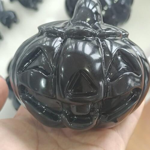 600g 1pc Natural Obsidian Pumpkin Cranium Quartz Crystal For Sale Stones Home Decorative Mineral Crystals Healing