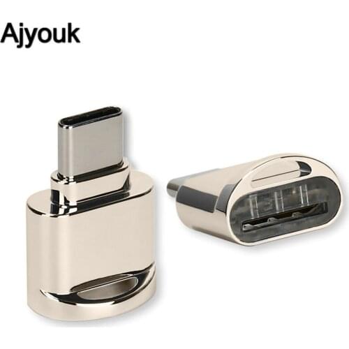 100PCS USB3.1 Type-c OTG Card Reader Memory Micro SD Converter Adapter for Macbook Smartphone Galaxy S9 S9 Plus