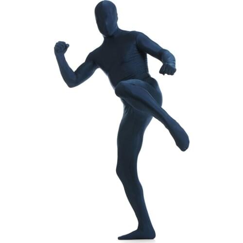 Ainclu 24h Customize for adults New Dark Navy Spandex Zentai Suit for Men Rush order/Same day shipping/24-hour shipping