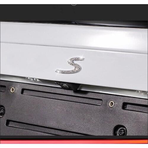 FOR Porsche Cayenne Panamera Macan car accessories Letter car sticker for car trunk decoration Metal car sticker with rhinestone