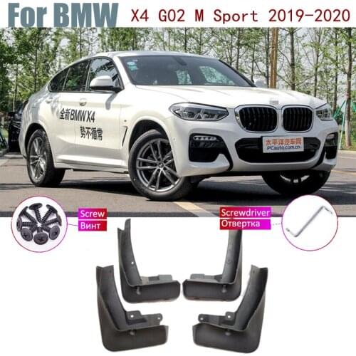 Over Fender Mud Flaps splash Guards Car Splash Accessories Mudguards For BMW X4 G02 F98 M Sport 2020-2019