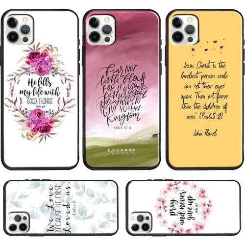 Christian Jesus Gods Love Case For iPhone 12 Pro Max 12 mini 11 Pro Max 6S 7 8 Plus X XR XS Max SE 2020 Cover