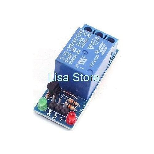 DC24V 10A 1Channel High Level Trigger Power Relay Module SRD-24VDC-SL-C