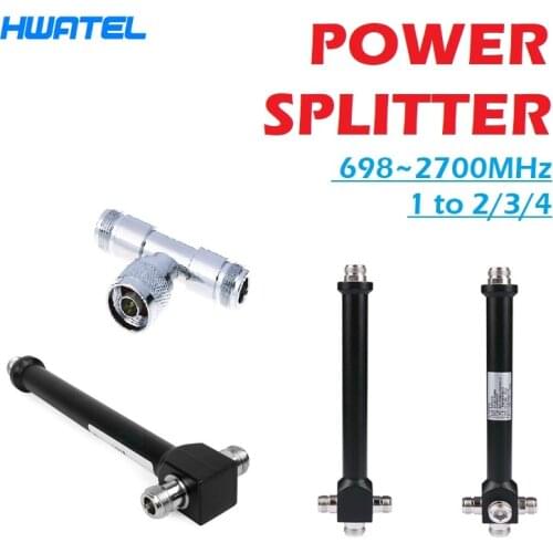 800-2700mhz 1 to 2 ways Divider N Female Connector Cavity Splitter for CDMA GSM PCS AWS 2G 3G 4G LTE Signal Booster & Antennas