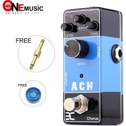 EX Micro Effect Pedal ACH Acoustic Guitar Chorus Pedal Wooden Guitar Effects Pedal True Bypass