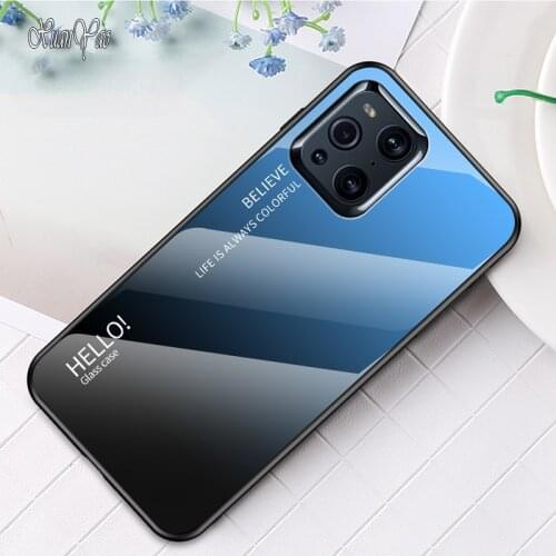 Find X Cover XUANYAO Original Mirror Glass Case Shockproof Silicone Soft Frame Phone Case For OPPO Find X2 X3 Pro Lite Neo