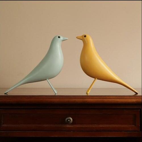 Creative Resin Bird Home Furnishing Decoration Crafts Office Arts Wedding Christmas Gift Peace Dove Statue House Mascot