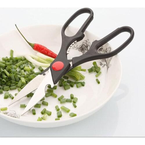 21x8cm Multifunctional Stainless Steel Poultry Kitchen scissor Nutcracker Bottle opener Bone Cutter Cook Tool shear cut