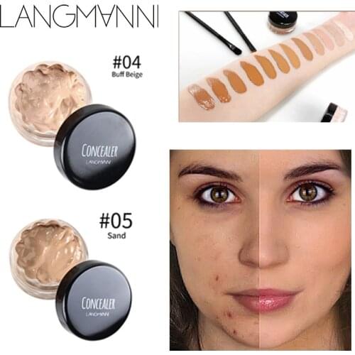 LANGMANNI Matte Liquid Foundation Cream Face Makeup Base Full Coverage Dark Circles Acne Pores Contour Waterproof Make Up TSLM1