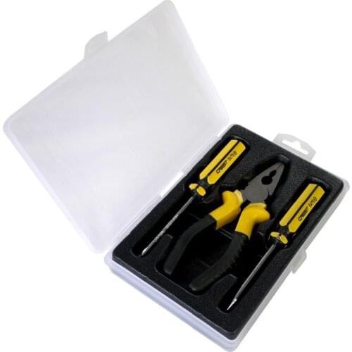 New high-quality hand tool kit, 2 screwdrivers, one pliers, home DIY tool kit
