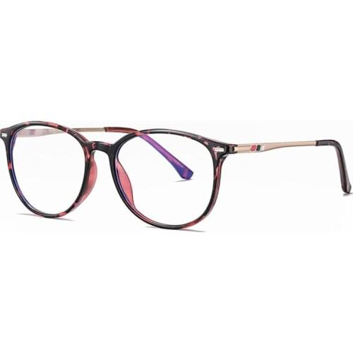 OEYEYEO Anti Blue Reading Eyeglasses Mens TR90 Super Tough Frame Eyewear Womens Fashionable Metal Leg Spectacles Frame