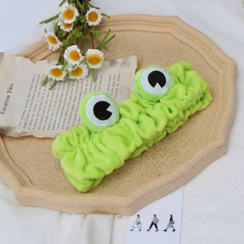 Cartoon Cute Cloth Green Frog Animal Turban Headband Hairband Headwear for Women & Children