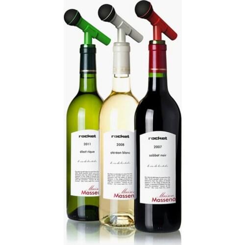 3 Colors Bottle Stopper Bottle Caps Wine Stopper Family Bar Preservation Tools Silicone Creative Design Safe And Healthy