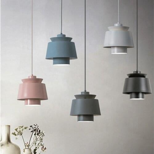 Nordic Aero Multi-Shade LED Pendant Light Creative Iron lustre metal pendant light design for Bar Decor child room lighting