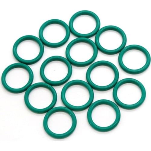 Thickness 2 2.4mm Green Fluorine Rubber(FKM) O-Ring OD 5-70mm Ring Gaskets Good Oil Resistance 20/50pcs