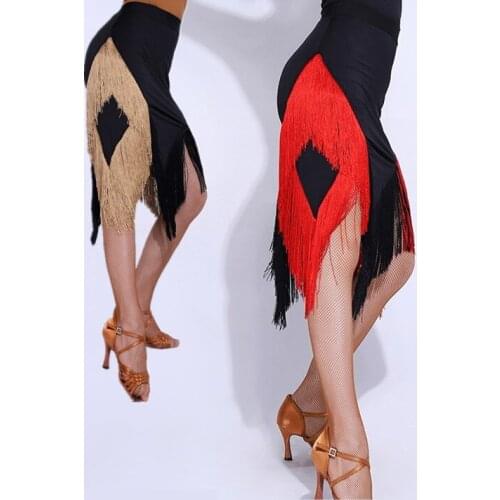 2019 latin dance skirt sexy women top costume Samba Tango kinds of tassels Dresses competition Performamnce salsa Lady Latin