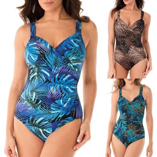 Sexy Plus Size Swimwear Women 2021 One Piece Swimsuit Black Retro Swimming Wear for Bathing Suits monokini maillot de bain femme