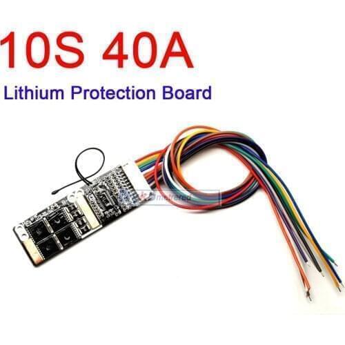 10S 36V 40A Li-ion ion Lithium Protection Board BMS 3.7V for RC vacuum cleaner power car electric drill hammer impact resistance