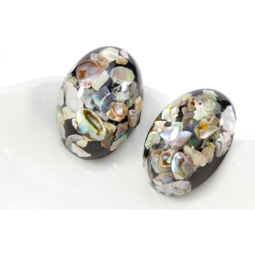 2021 Fashion Acetate Big Ellipse Stud Earrings For Women Girls Romantic Party Korean Earrings Party Jewelry Accessories Gift