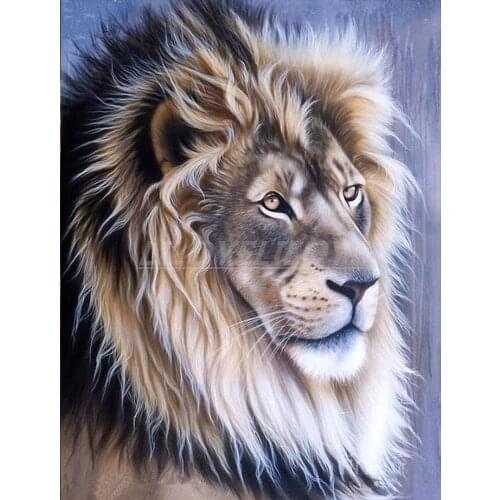 5D Diy Diamond Painting "Animal lion" Diamond Mosaic Full Square/round Diamond Embroidery Crystal Picture home decoration TY841