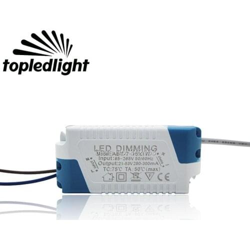 7-15)X1W Dimming Led Driver Input 85-265V Output 21-53V 280-300MA High Power Led Lighting Transformers For 1W High Power Led