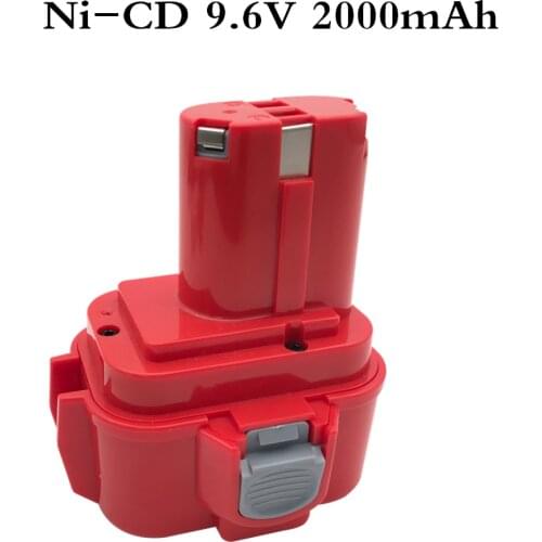 For Makita 9.6V 2000mAh Ni-CD Battery Rechargeable Battery Pack Power Tools Battery Cordless Drill for Makita 9120 PA09