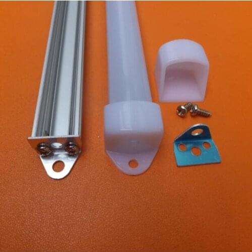 Free Shipping hot selling 6063 extruded led aluminum channel with opal/clear cover 2m/pcs 80m/lot