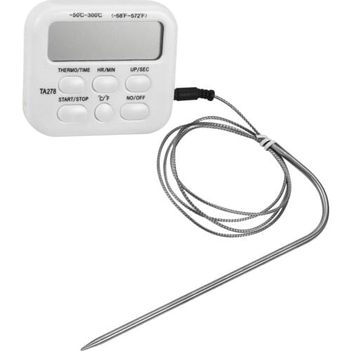 Digital Meat Thermometer Instant Read Food Thermometer for Grilling Timer