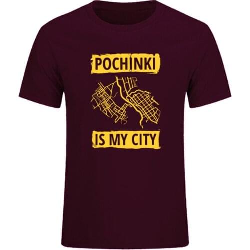 New Men Summer PUBG Pochinki Is My City Letter Printed Tops Tee Cotton O-Neck loose short sleeve Tshirt Plus Size