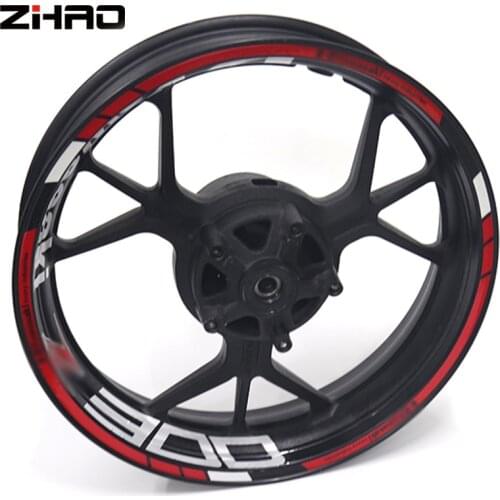 Hot sell Motorcycle Wheel Sticker Decal Reflective Rim Bike Suitable For kawasaki z300 Z300