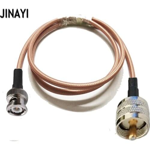 RG142 Cable UHF PL259 Male to BNC Male RF Crimp Coax Pigtail Connector Cable 10/15/20/30/50CM 1/2/3/5/10M