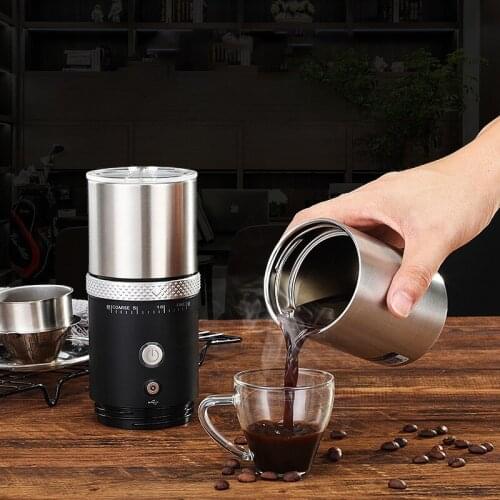 Kitchen Electric Coffee Cup Portable Creative Office Automatic Coffee Machine Grinding Coffee Pot Coffee Grinders USB Charging