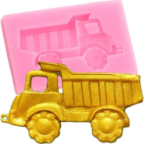 Small Train Silicone Mold Car Cupcake Topper Fondant Cake Decorating Tools Candy Resin Clay Chocolate Making Moulds