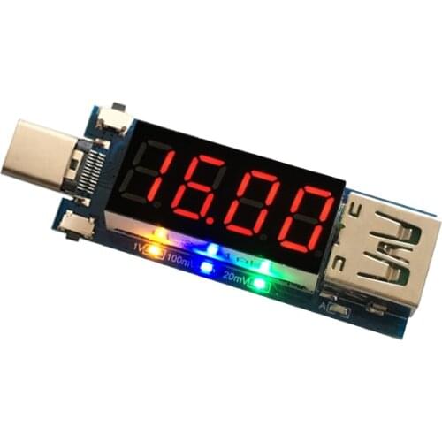 Type-C Fast Quick Charging Charger Module Digital Voltemter Ammeter Voltage Current Meter PD2.0 PD3.0 Trigger USB Tester