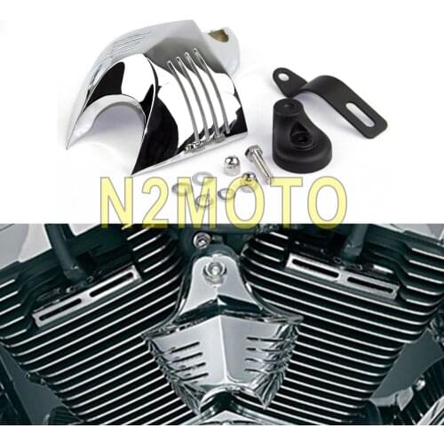 Motorcycle Chrome V-Shield Horn Cover for Harley Big Twins Evo 92-12 Twin Cam 1988
