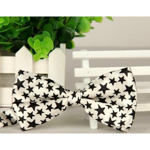 New Come Mens Casual Star Print Bowtie Bow Tie Adult Hand Made Animal Print Fashion Wedding Business Bow Tie Stars Bowtie