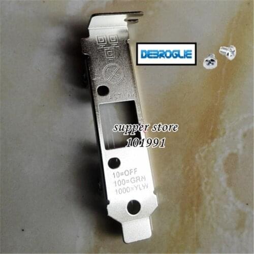 DEBROGLIE 8CM Low Profile Bracket for inter 9301CT PCI-E Gigabit network card 82574L PRO1000CT low 2U Baffle