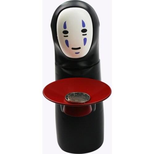 Unique Spirited Away Piggy Bank Kaonashi No-Face 22cm Figures Toy Smart Anime Piggy Bank Powered by 2 AA battery cool Gift Toy
