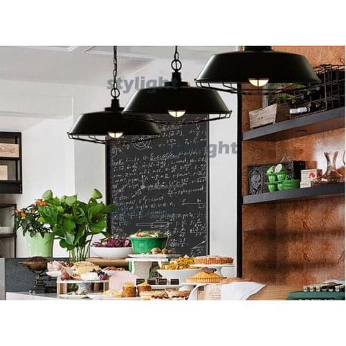 Diameter 46cm North Europe style loft2 warehouse creative restaurant bar vintage American country wrought iron pendant light