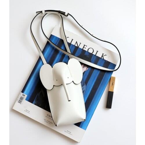 Portable Mini Crossbody Elephant Cellphone Bag Cartoon Animal Women Shoulder Bag for Girls