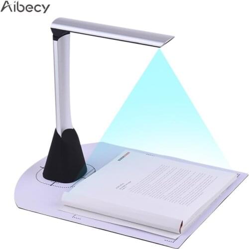 Portable Book Image Document Camera Scanner 5 Mega-pixel HD High-Definition USB A4 Scanning Size with OCR Function LED Light