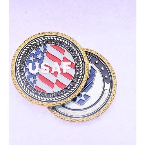 Losing Money Big Sales!! US Air Force Veterans Medal Of Honor Challenge Coin-USAF Military Fan Coin
