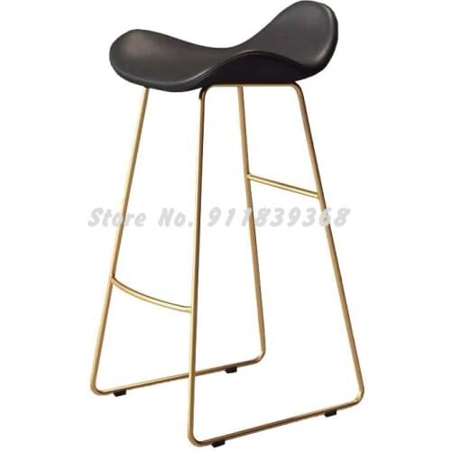Scandinavian Luxury Bar Chair Bar Chair Modern Simple Fashion Back Stool Net Red Bar Stool