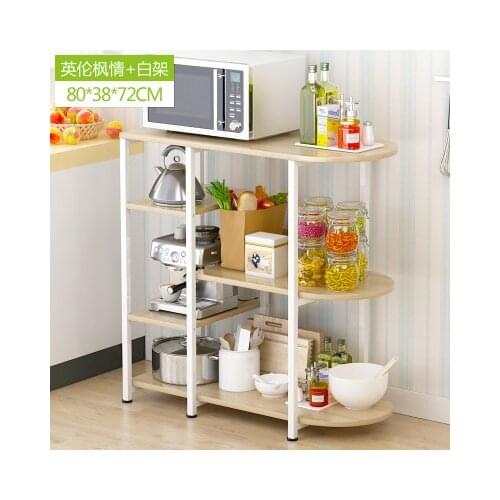 Creative Microwave Rack Multi Function Oven Storage Dining Table Kitchen Daily Storage Locker Dinnerware Organizer Modern