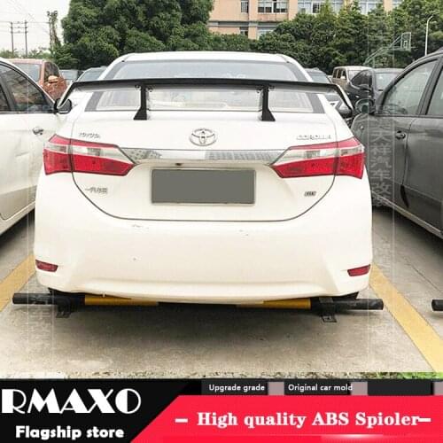 For Toyota Corolla Sedan Universal TF Spoiler 2006-2018 Corolla Spoiler ABS plastic Material Car Rear Wing Color Rear Spoiler