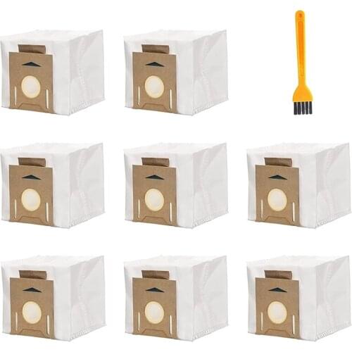 8 Pack Dust Vacuum Bags 2.5L For Ecovacs DEEBOT OZMO T8 AIVI T8 Max T8 Series T9 Series N8 Pro Plus N8 Pro Robot Vacuum
