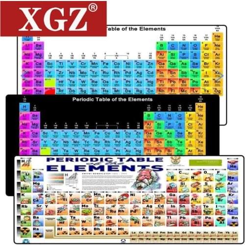 XGZ Periodic Table of Elements 900x400X3mm in mind Lock Edge mouse pad gamer large keyboard suitable for DOTA